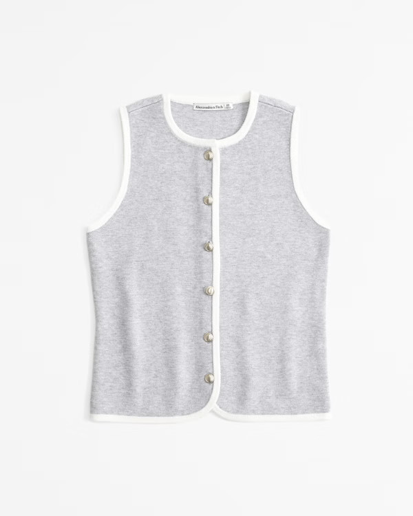 The A&F Mara Crew Sweater Vest | Abercrombie & Fitch (US)