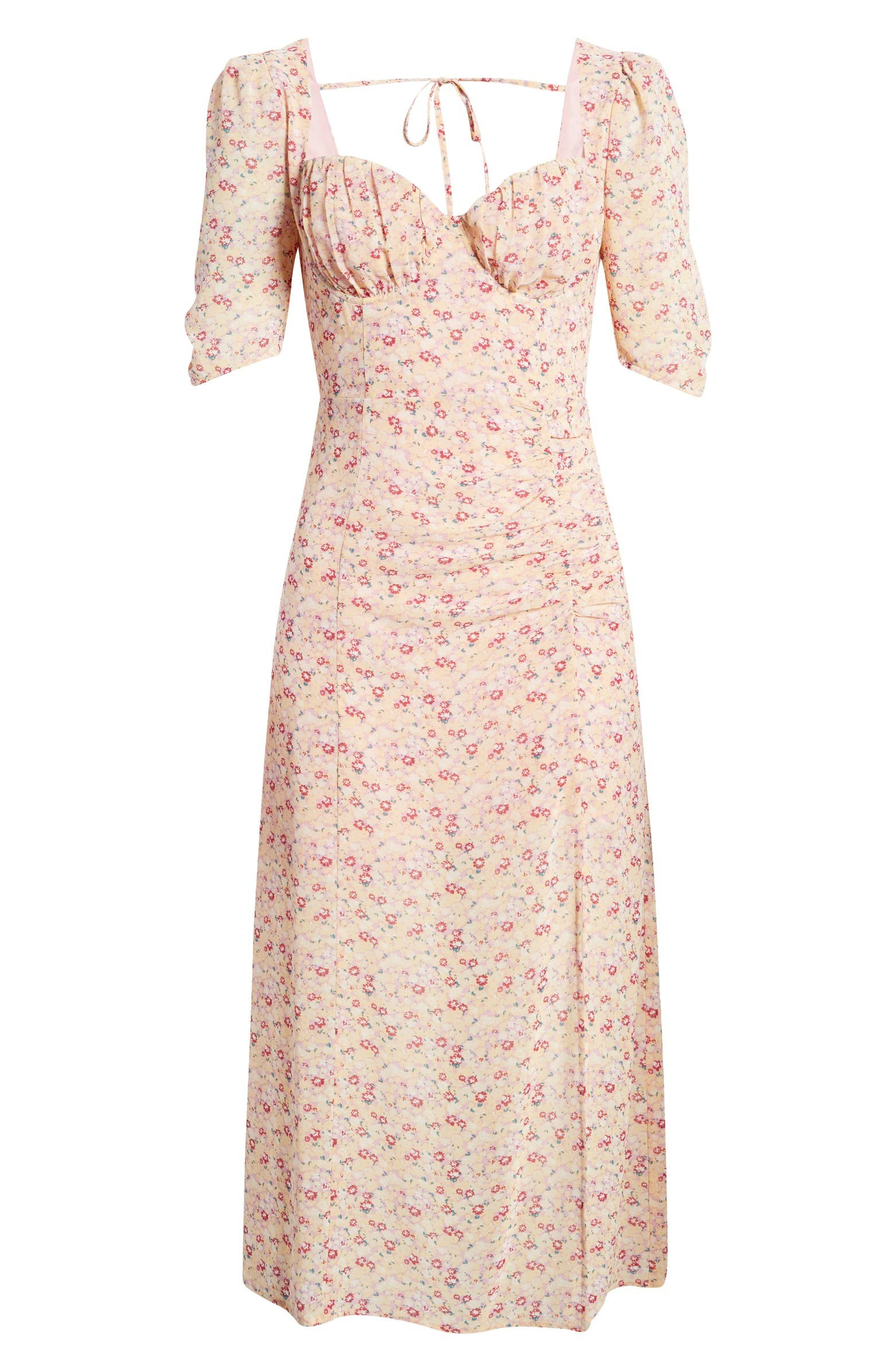 Floral Milkmaid Midi Dress | Nordstrom