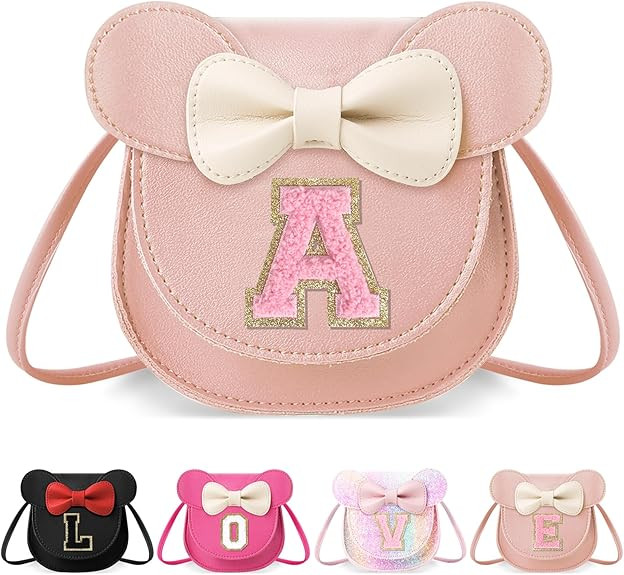 Little Girl Toddler Purse - Cute Mouse Ear Bow Crossbody Bag for 2-8 Year Olds - Birthday Gift | Amazon (US)
