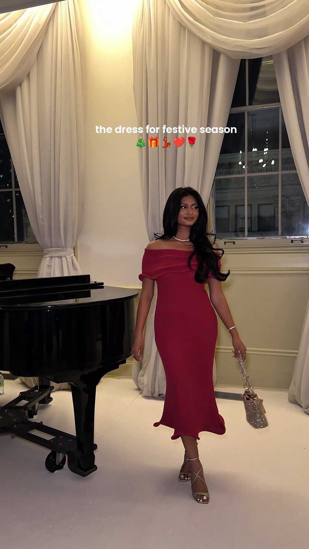 Perfect red dress for the Christmas holiday party. Elegant dress for work Christmas party!

#LTKgrwm #LTKootd #LTKHoliday