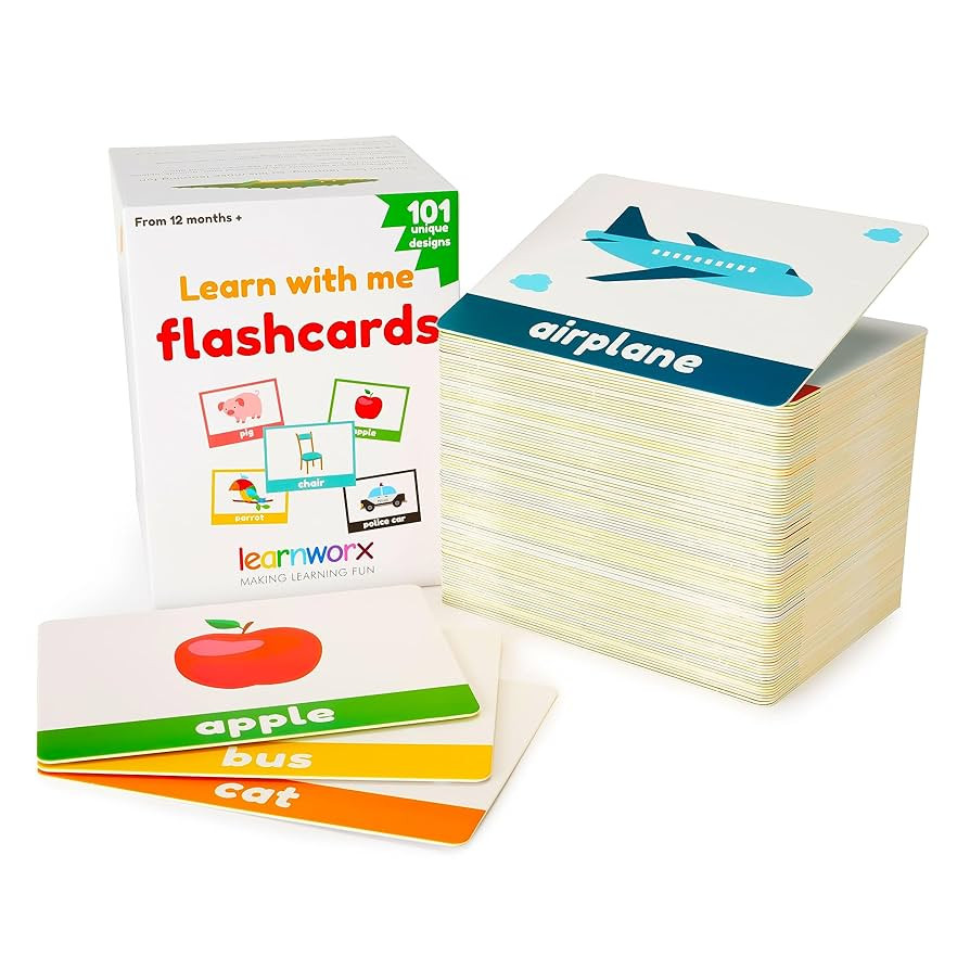 LearnWorx 101 Baby Flash Cards for Toddlers 1-3 | Award Winning First Words Toddler Flash Cards |... | Amazon (US)