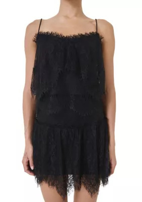 Lace Cami with Ruffle | Belk
