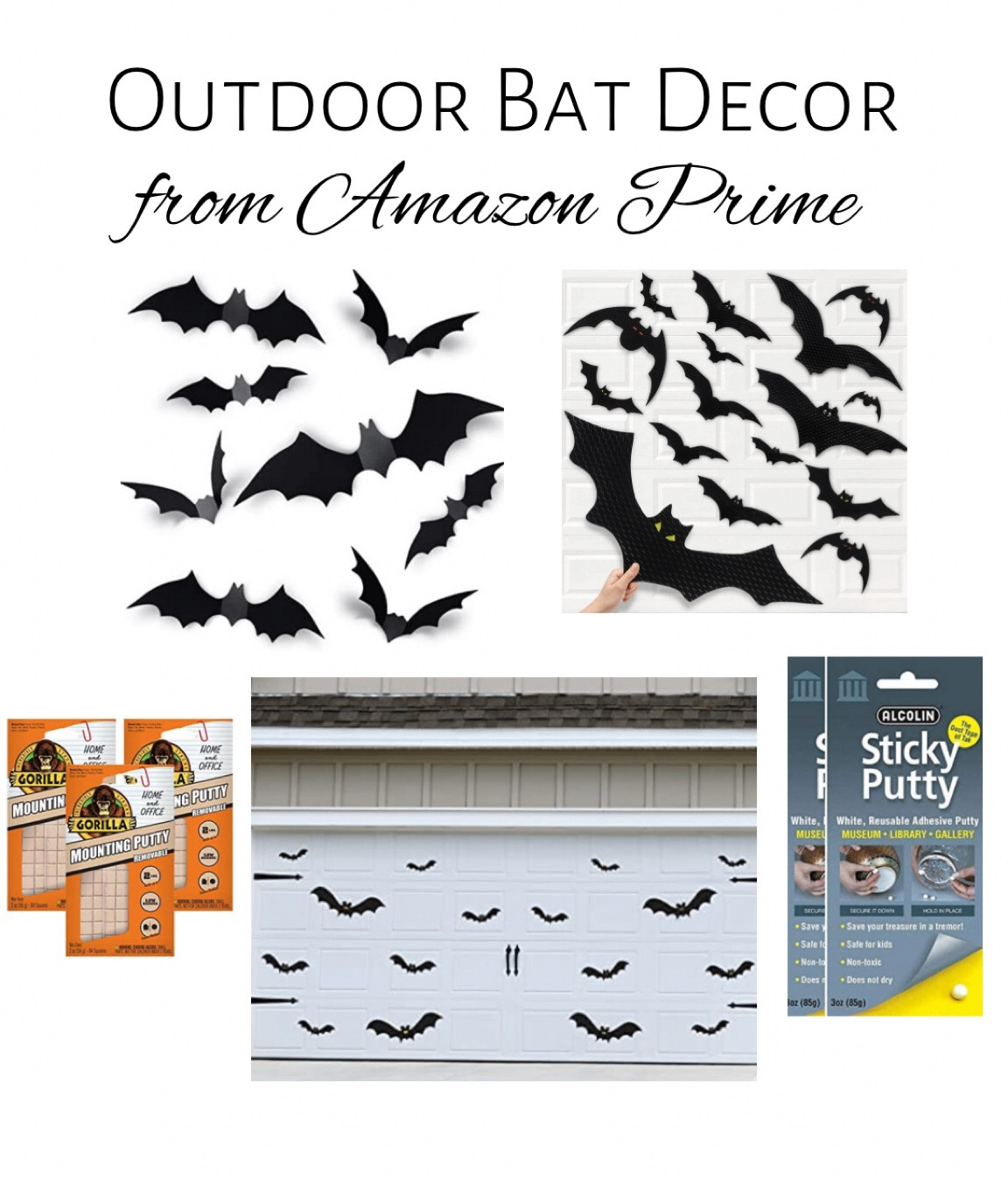 Outdoor bat decor for Halloween - sticky putty for outdoor bats that won’t damage walls and magnetic bats!

#LTKHalloween #LTKSeasonal #LTKhome