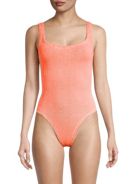 Crinkle One-Piece Swimsuit | Saks Fifth Avenue