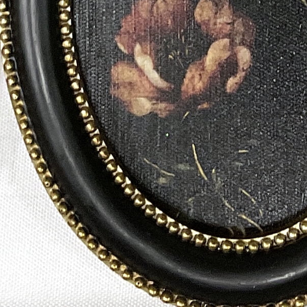Home Decor Collection 6x8 Gold Ornate Moody Roses Oval Framed Wall Art, Vintage Floral Canvas Art... | Walmart (US)
