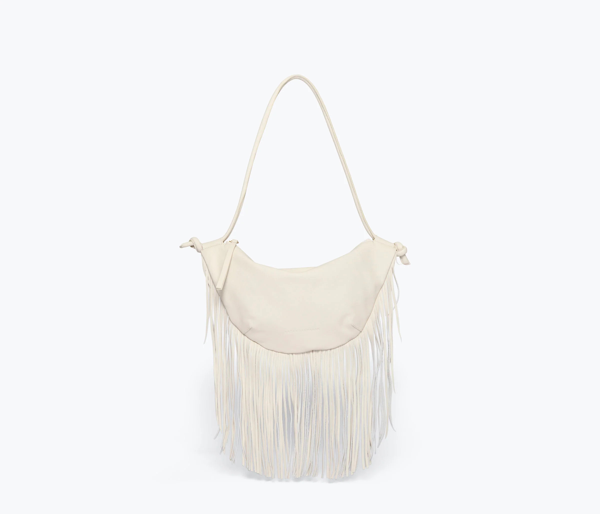 ERIKA CRESCENT FRINGE BAG | Frēda Salvador