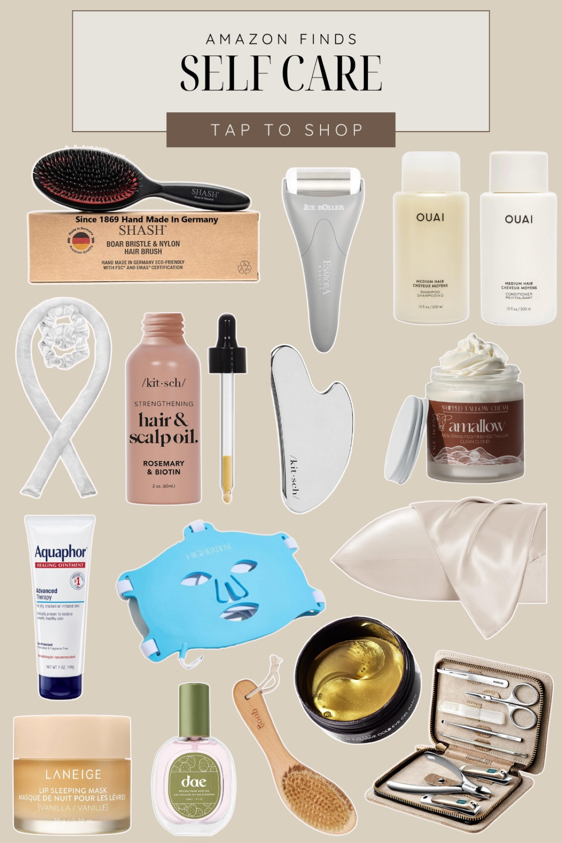 Amazon self care finds🤍 



Hair care, skin care, spa night, red light mask, heatless curls, hair brush, hair oil, nail care kit, shampoo and conditioner, face mask, eye mask, ice roller, summer, travel, vacation 

#LTKTravel #LTKFindsUnder50 #LTKBeauty