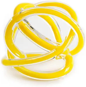 ZenQ Glass Decor Ball - Glass Sculpture for Home Decor, Glass Knot Decor for Living Room, Large 5... | Amazon (US)