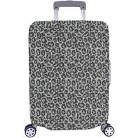 Grey Leopard Luggage Cover, Animal Print Suitcase Bag Protector Washable Large Small Wrap Travel Gift | Etsy (US)