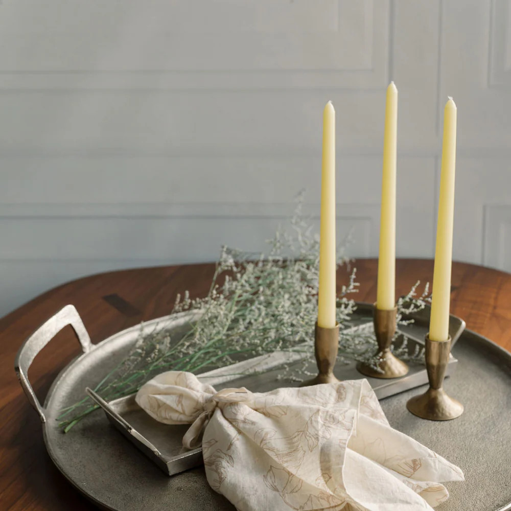 3.5" Iron Candleholders in Antique Brass | CG Hunter