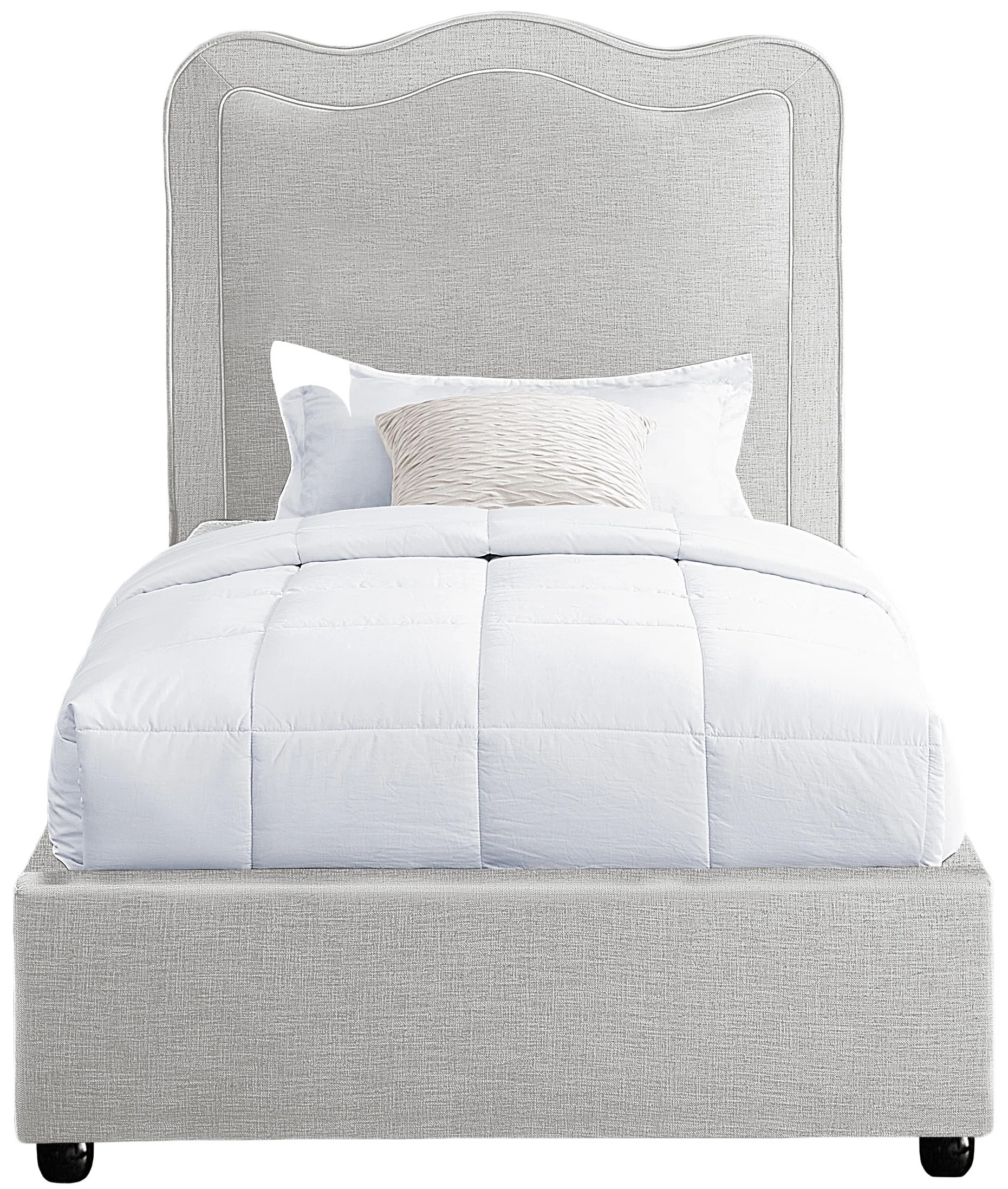 Upholstered Scalloped Bed | Wayfair North America