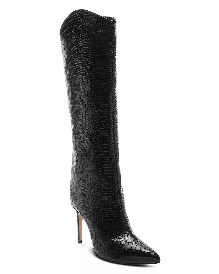 Women's Maryana Snake-Embossed High-Heel Boots | Bloomingdale's (US)