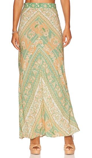 Madame Peacock Maxi Skirt in Emerald | Revolve Clothing (Global)