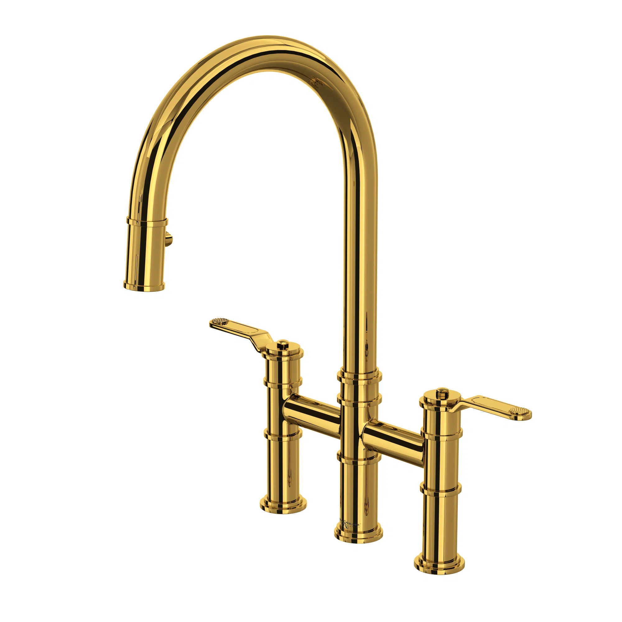 Armstrong Pull-Down Bridge Kitchen Faucet With C-Spout U.4549HT-ULB-2 | Wayfair North America