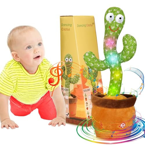 Emoin Talking Cactus Toy, Interactive Toys Dancing Cactus Toy Mimicking Repeating What You Say, Toddler Infant Baby Toys Gifts for 6 7 8 9 10 Month Old Baby Toys for 1 2 3 Year Old Boy Girl | Amazon (US)