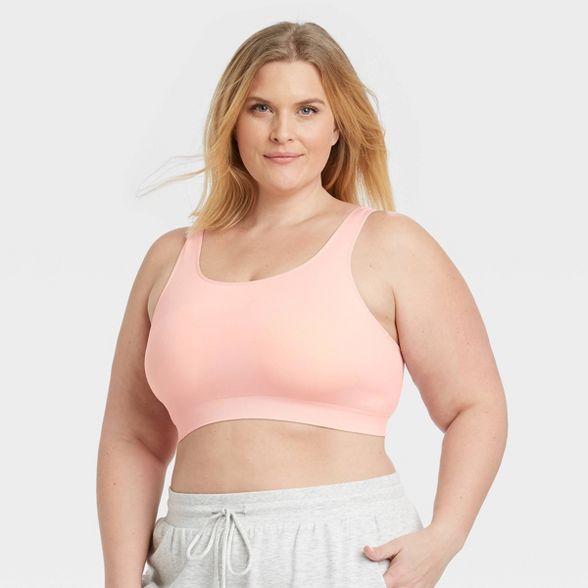 Women's Plus Size Comfort Bralette - Auden™ Pink | Target