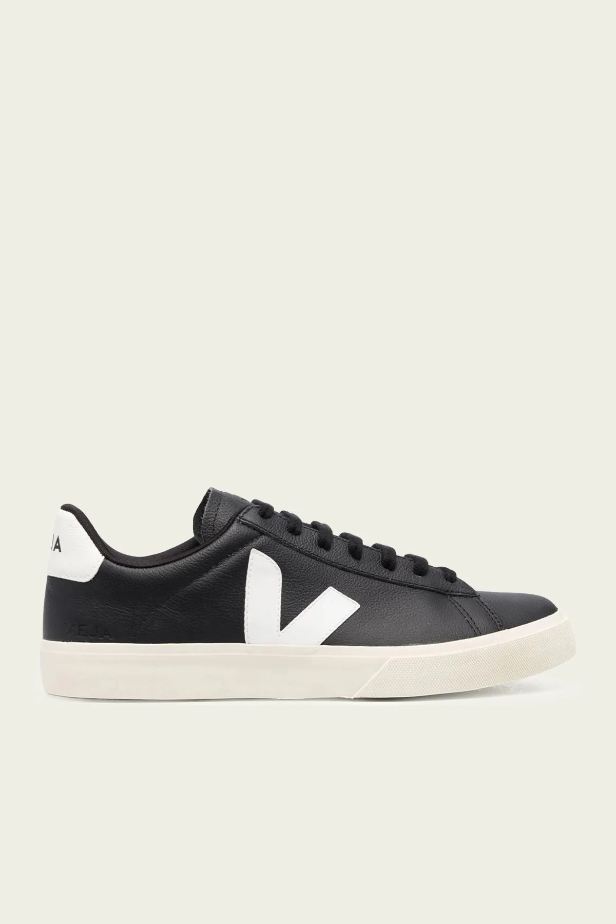 Campo Chromefree Leather Men Sneaker in Black and White - US 11 | Shop Olivia