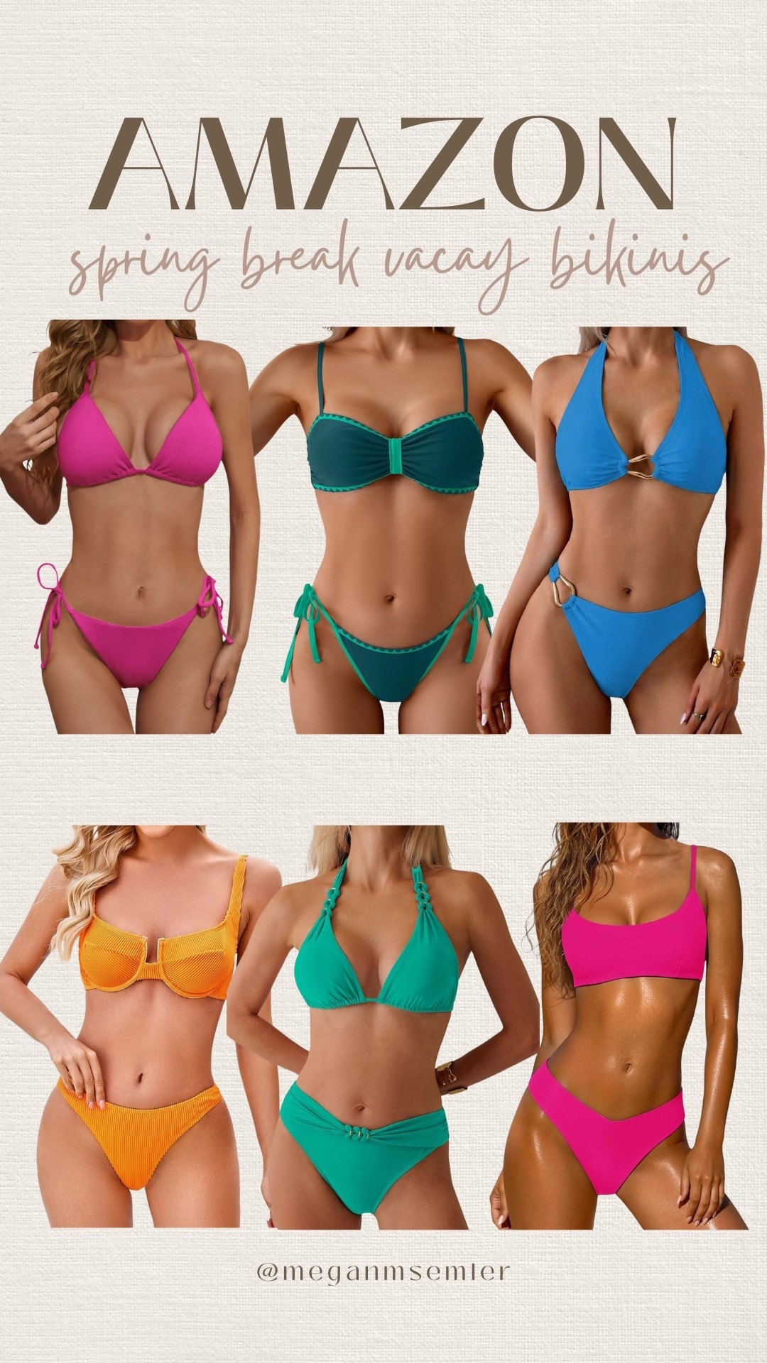 Amazon spring break vacay bikinis 

#LTKSwim #LTKgrwm #LTKootd