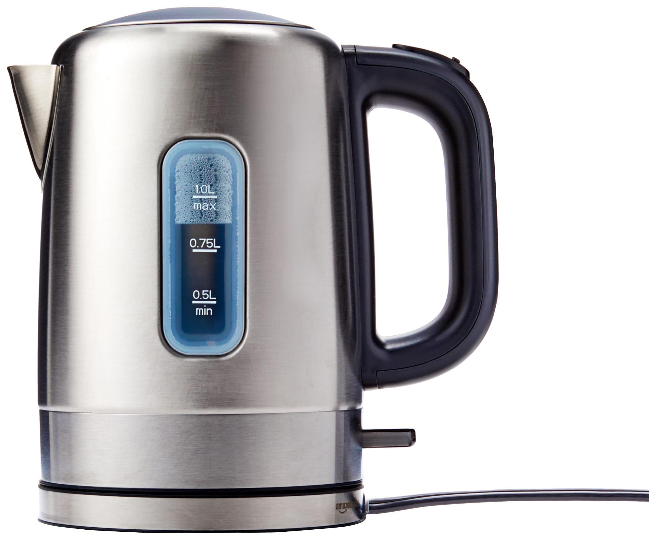 Amazon Basics Electric Stainless Steel Kettle for Tea and Coffee, BPA-Free, Fast Boiling, Auto Sh... | Amazon (US)