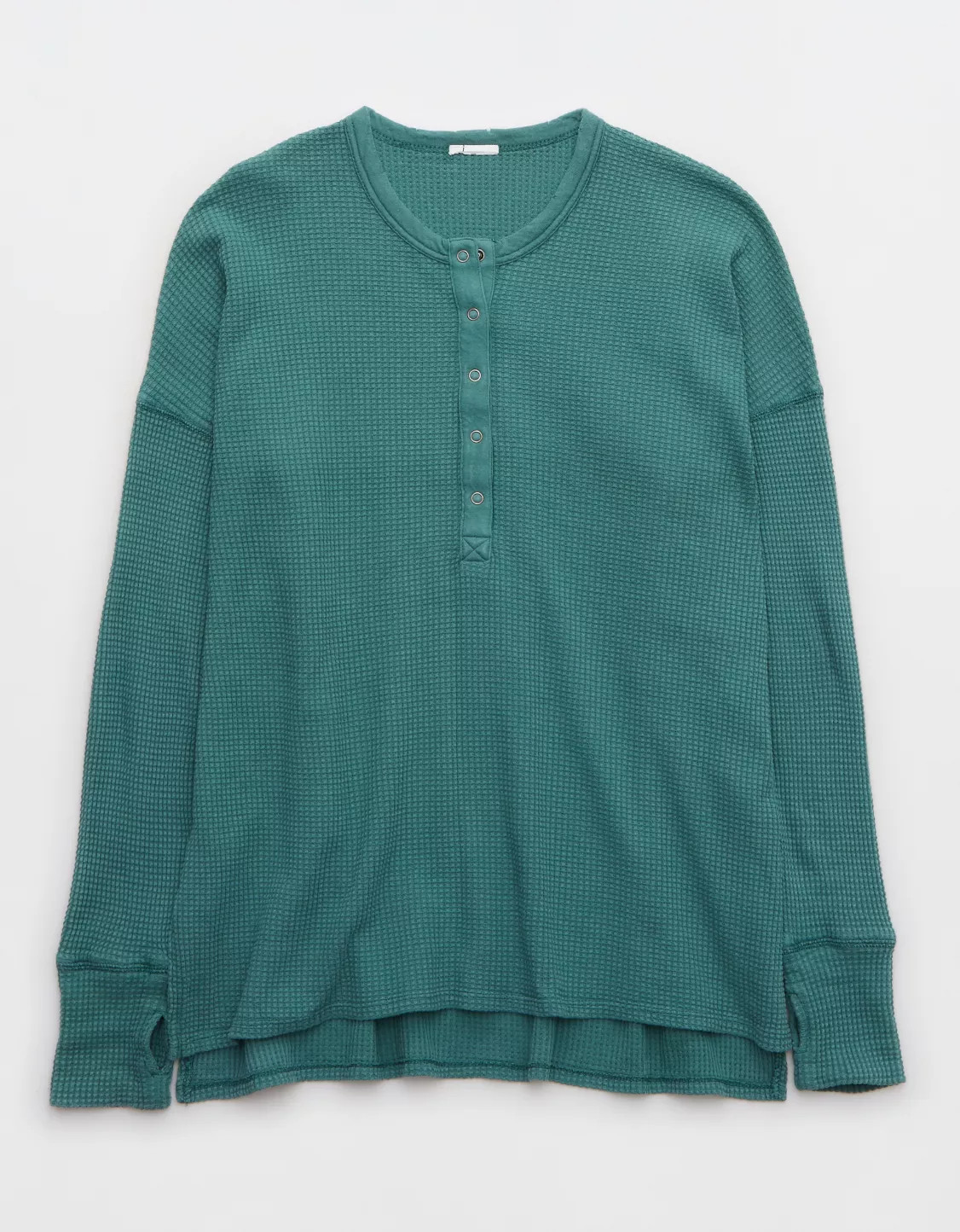 OFFLINE By Aerie Wow! Waffle Henley T-Shirt | American Eagle Outfitters (US & CA)