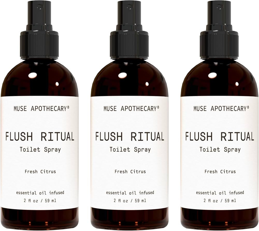 Muse Apothecary Flush Ritual - Aromatic & Refreshing Toilet Spray, Use Before You Go, 2 oz, Infus... | Amazon (US)