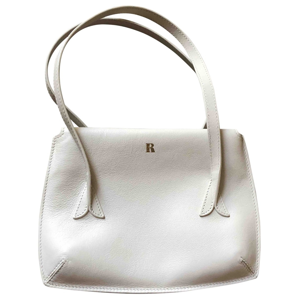 Rouje J White Leather Handbag for Women | Vestiaire Collective (Global)