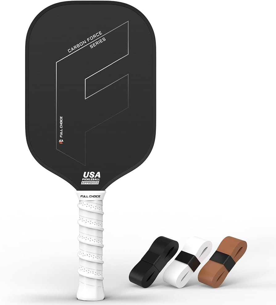 Pickleball Paddle, Long Handle Raw Carbon Fiber Surface (CFS), Great Control and Spin, USAPA Appr... | Amazon (US)