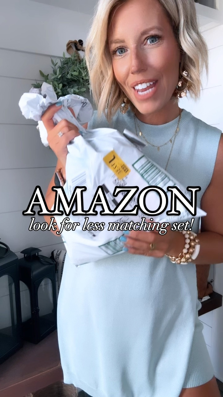 I’m absolutely loving this knit set!!! The fitted shorts and flowy tank are the perfeft mix of comfort and style! The quality is great and I love the colors options! 
⬇️⬇️⬇️
Set sized up to medium 

#LTKFindsUnder100 #LTKFindsUnder50 #LTKSaleAlert