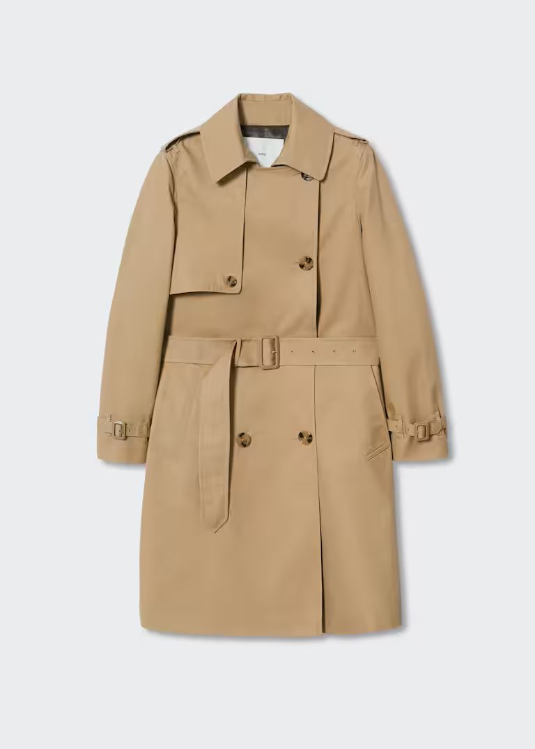 Cotton classic trench coat -  Women | Mango United Kingdom | MANGO (UK)