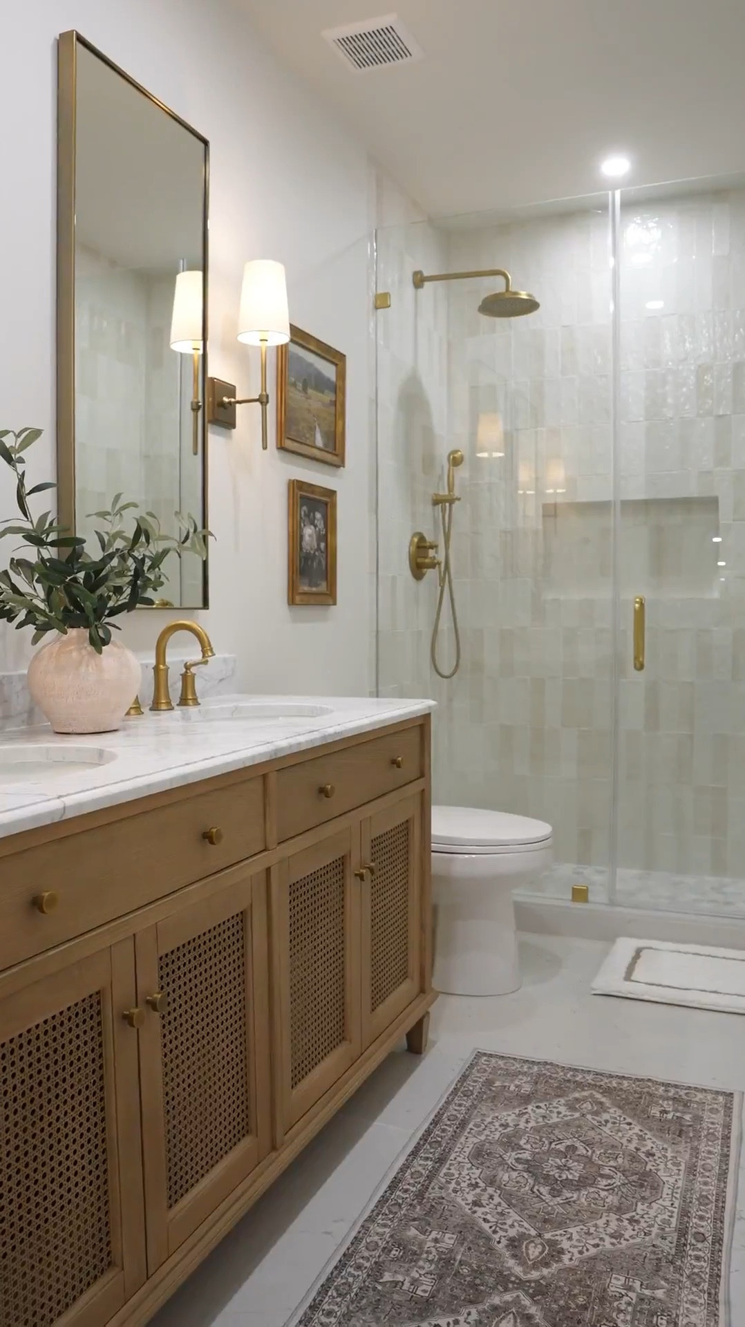 One thing that everyone always ask us—and something that not a lot of people talk about—is cost. If you’re wondering how much our last bathroom remodel cost, here’s a breakdown of cost from tiles, vanity, faucets, glass door, sconces, mirrors, and any additional accessories.
#guestbathroom #bathroomupgrade #homerefresh #renovationbudget

#LTKStyleTip #LTKSeasonal #LTKHome