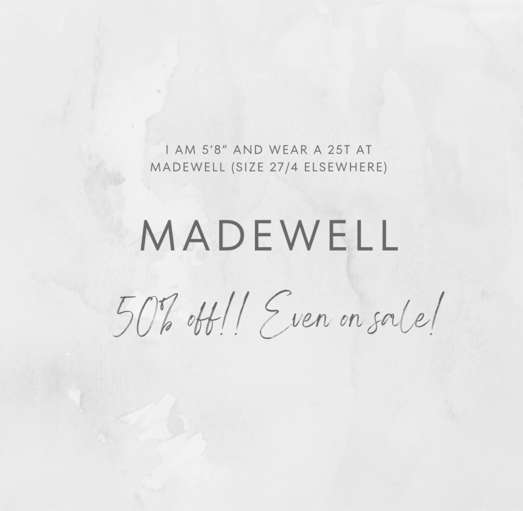 Shop my favorite Madewell jeans - all on sale! 