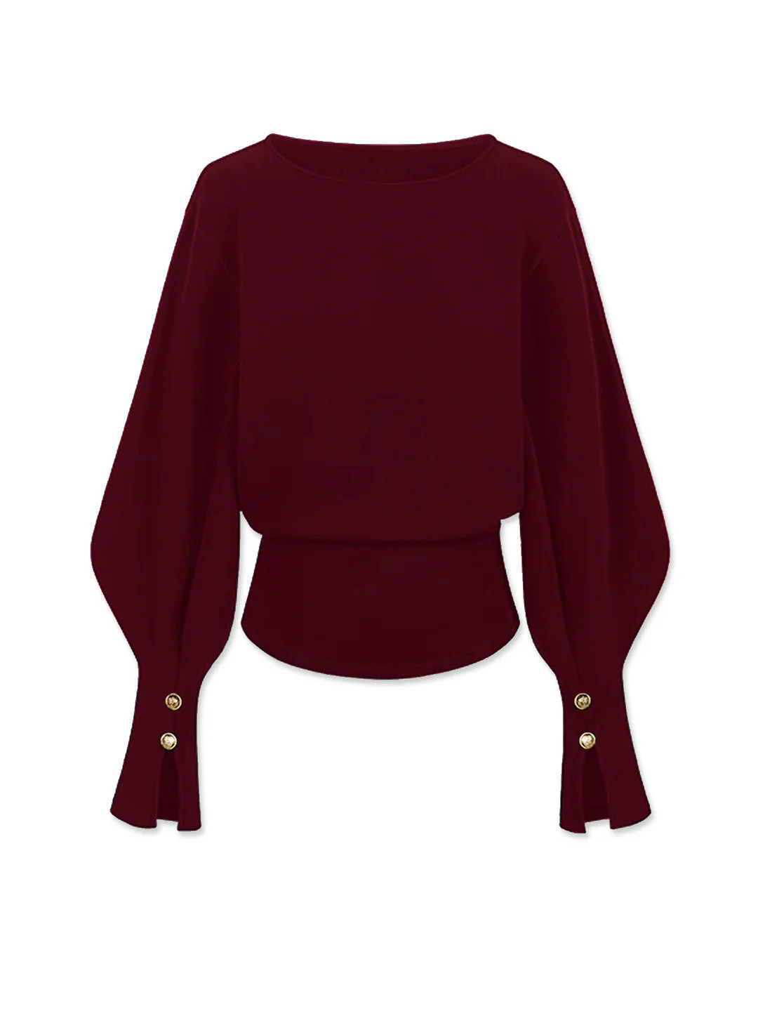 Bell Sleeve Cinched Sweatshirt | Commense