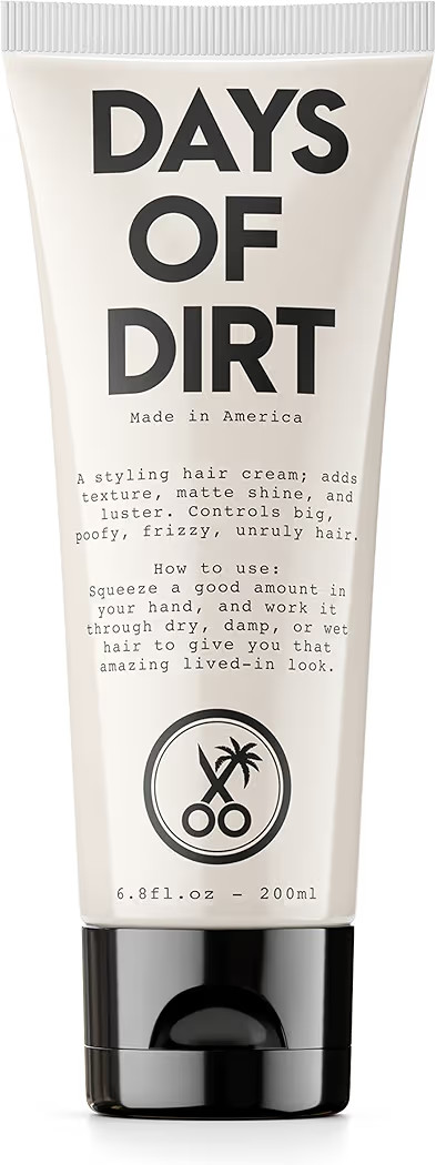 California Born Days of Dirt Hair Styling Cream for Dry, Fluffy, Frizzy, Clean Lived-in Look - St... | Amazon (US)