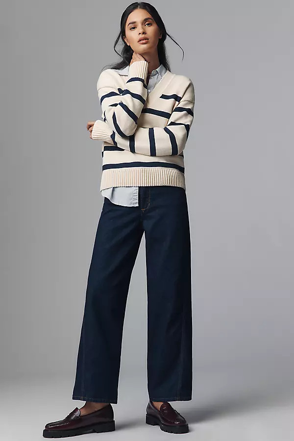 Joe's Jeans The Ryan Petite Low-Slung Baggy Wide-Leg Jeans | Anthropologie (US)