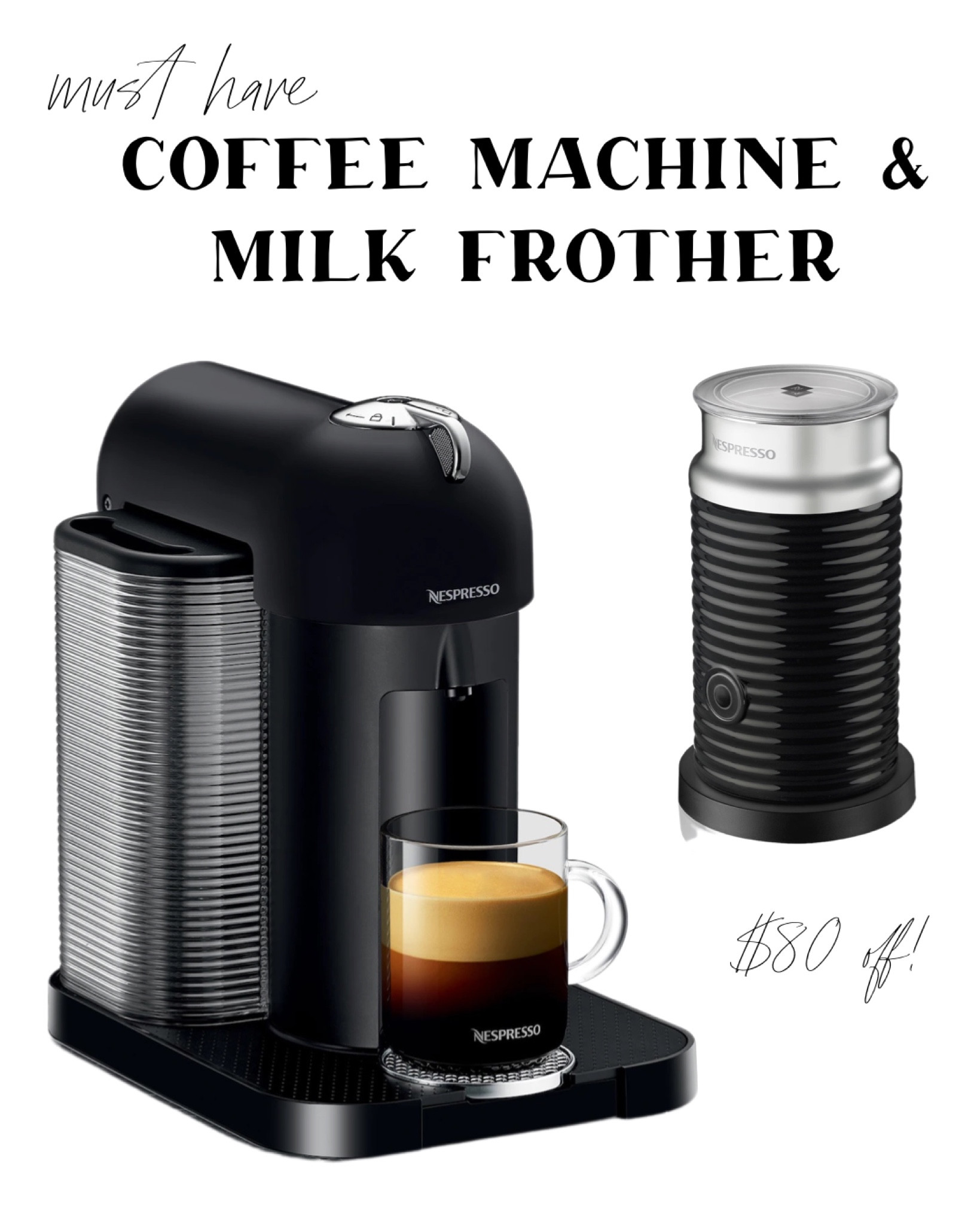 Absolute must have coffee machine and milk frother from Nespresso. I would rather make a coffee at home than buy one and that’s SAYING something. $80 off rn for Boxing Day!

#LTKFind #LTKsalealert #LTKGiftGuide