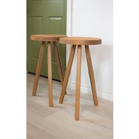 Naturally Stained Reclaimed Wooden Tripod Stool. Reclaimed Natural Stain Eco Friendly Tall Wood Stool | Etsy (US)