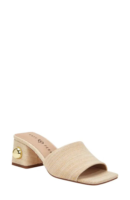 Katy Perry The Gemm Stud Slide Sandal in Natural at Nordstrom, Size 7.5 | Nordstrom