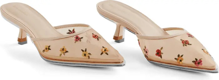 Wilda Pointed Toe Kitten Mule (Women) | Nordstrom