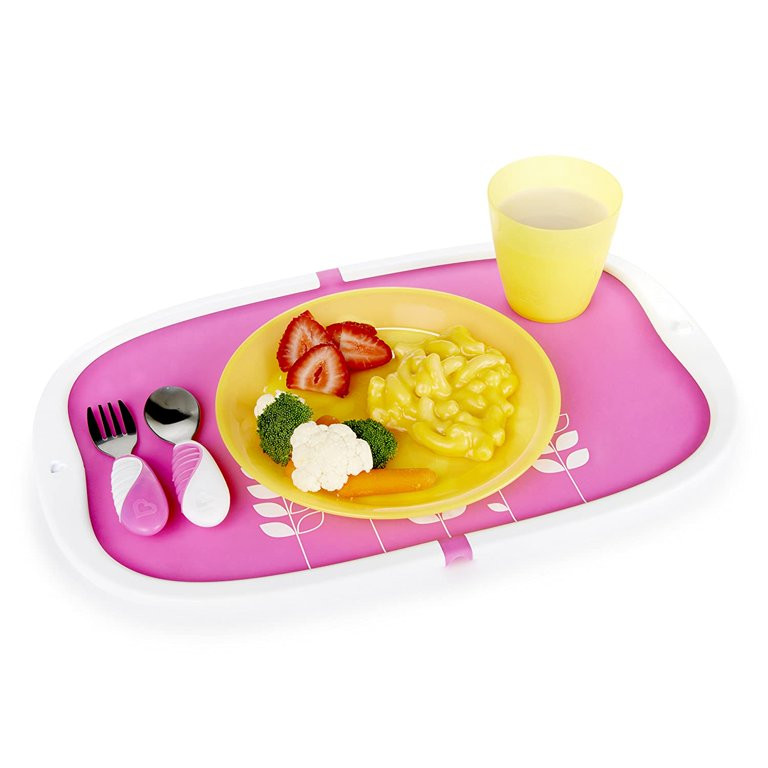 Go Snap Shut Silicone Placemat for Kids, Pink | Portable & Gripping | Easy Cleanup | Fun Animal D... | Walmart (US)