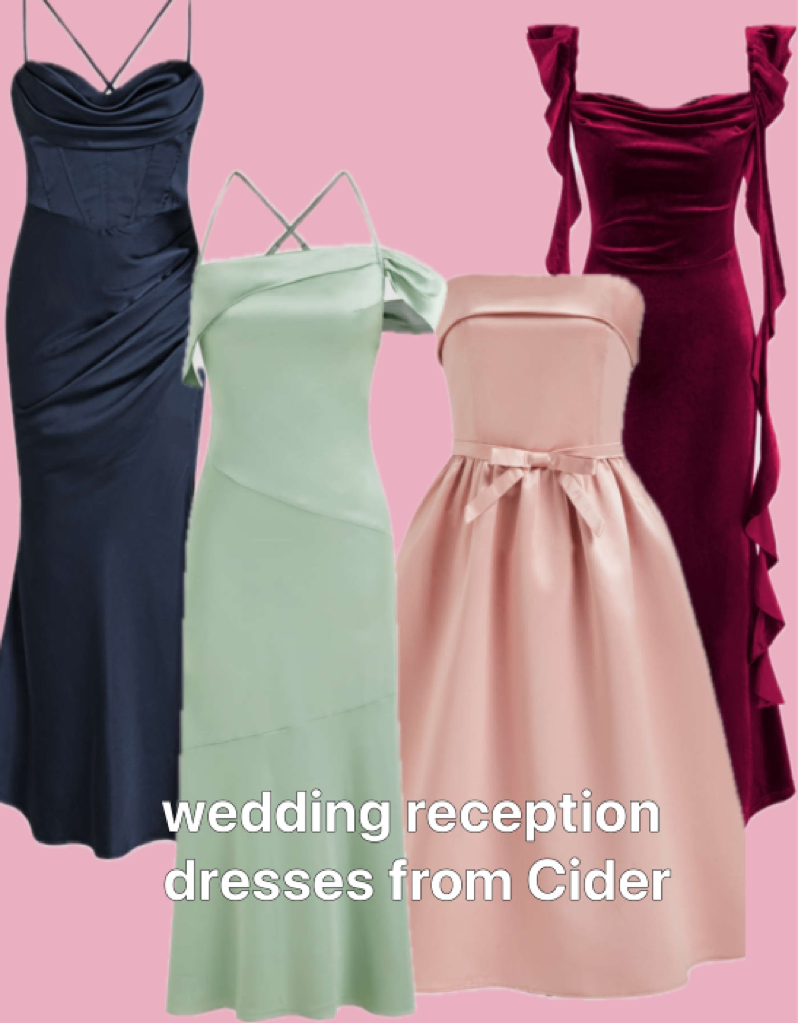 Wedding guest dresses from Cider #weddingreception 

#LTKParties #LTKFindsUnder100 #LTKStyleTip