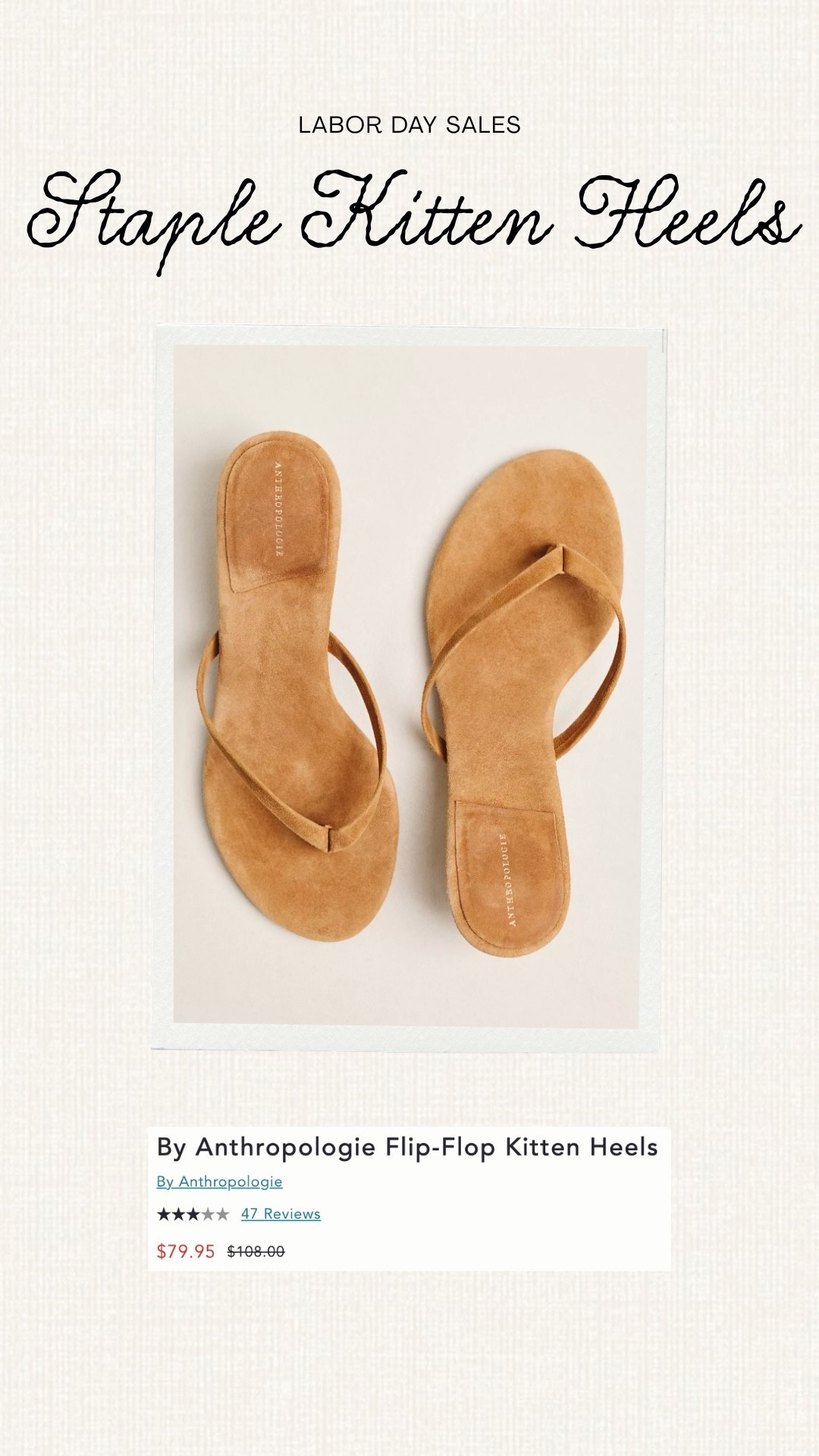 A good staple pair of flip flop kitten heels can take you through every season & last year over year. Love the color of these & the quality!! 

Dressupbuttercup.com #dressupbuttercup #dederaad

#LTKNYFW #LTKdayinmylife #LTKSaleAlert