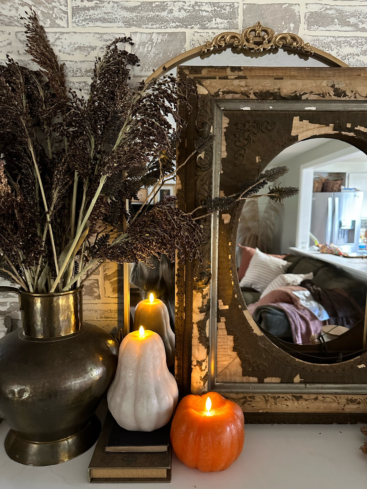 Halloween Fall Pumpkin Gourd Flameless Candles