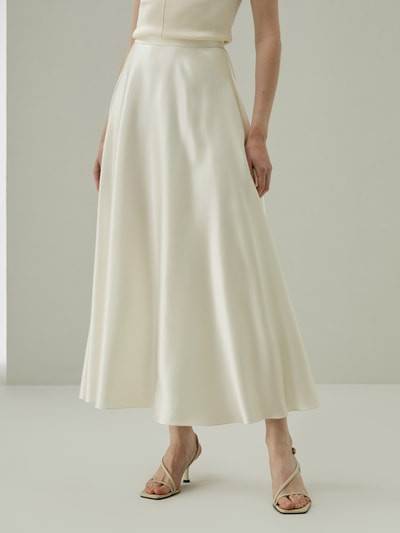Lilysilk Silk Maxi Skirt Natural Silk Sway To Mesmerize Chic UK White UK 8 | LILYSILK