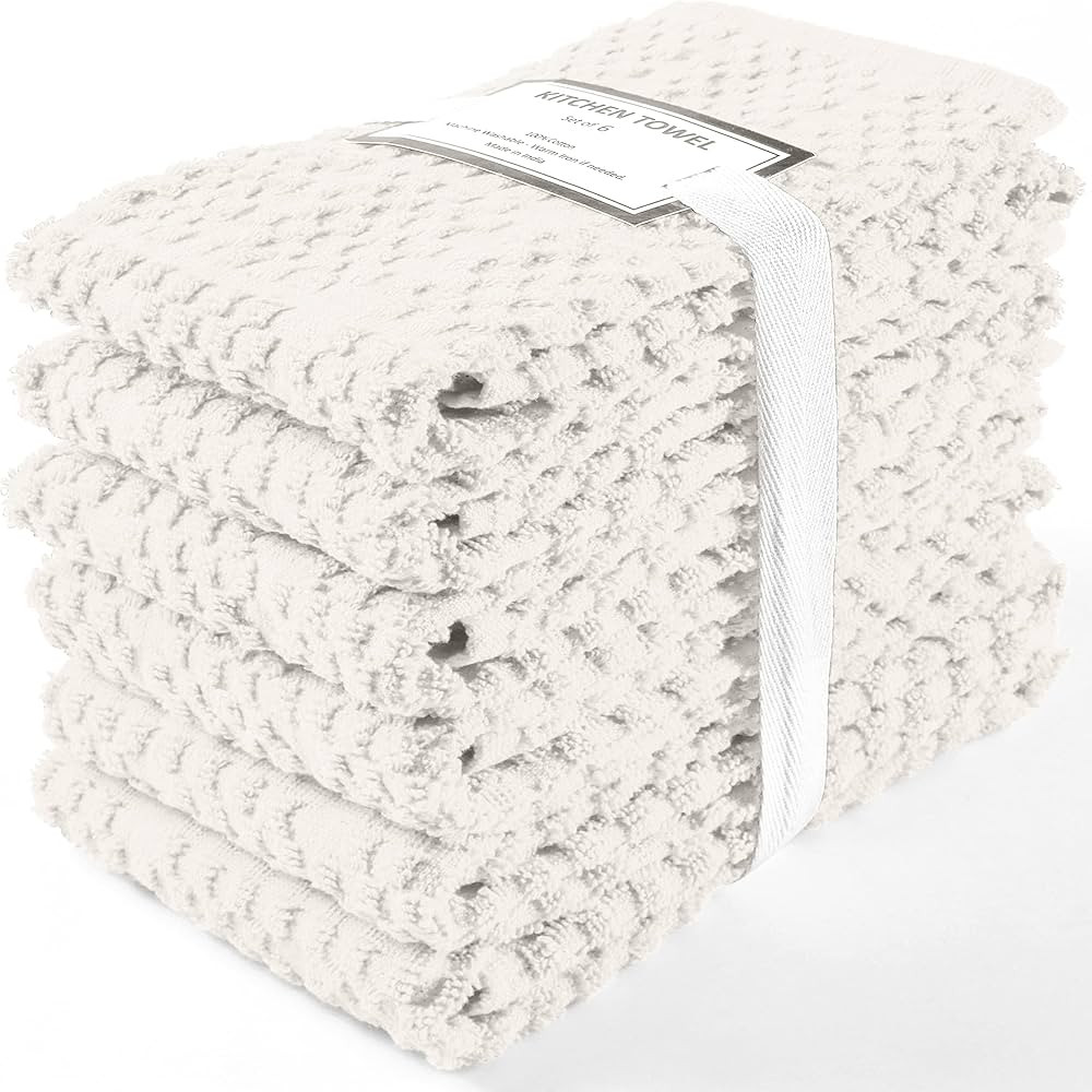 Terry Kitchen Towel 16" x 26", 100% Cotton Quick Dry Kitchen Tea Towels, Bar Towels, Super Soft a... | Amazon (US)