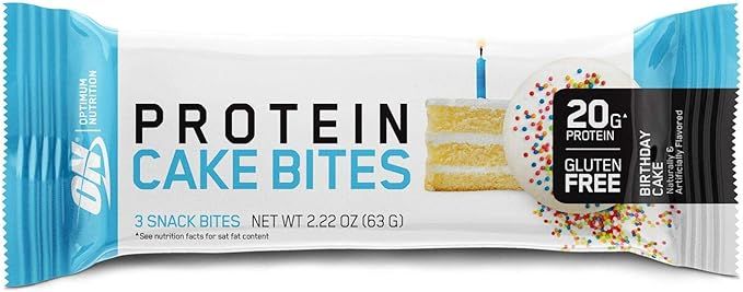 Optimum Nutrition Protein Cake Bites, Whipped Protein Bars, On the Go, Low Sugar, Protein Dessert... | Amazon (US)