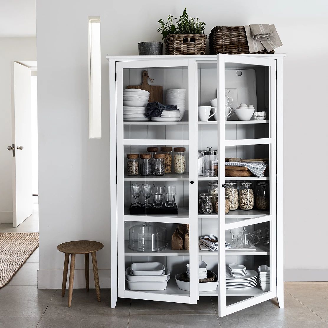 Glass Display Cabinet | Wardrobes & Storage | The  White Company | The White Company (UK)