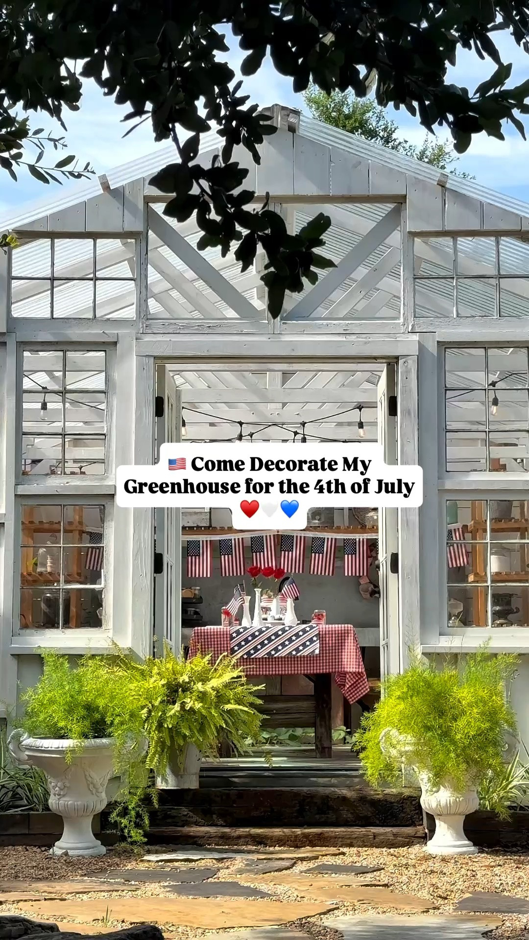 Decorating my greenhouse for the 4th of July! ♥️🇺🇸

#LTKHome