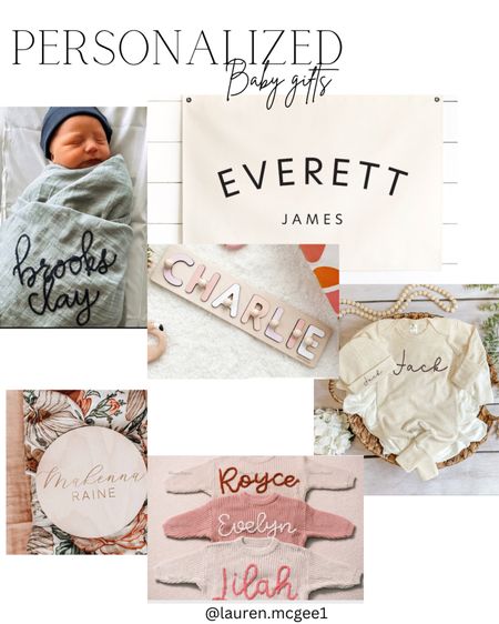 Personalized baby gifts for the new mom or new baby

#LTKGiftGuide #LTKSeasonal #LTKHoliday