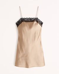 Lace Slip Mini Dress | Abercrombie & Fitch (US)