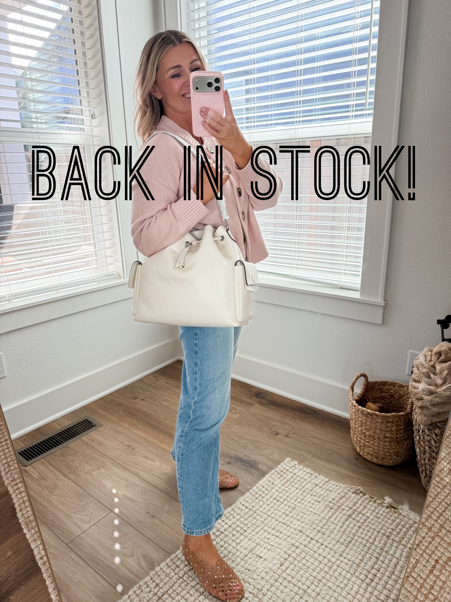 My new Tory Burch drawstring bag is finally back in stock and in new colors in the smaller size. I have the large and definitely could have done the small.
I’ve been carrying this bag everywhere